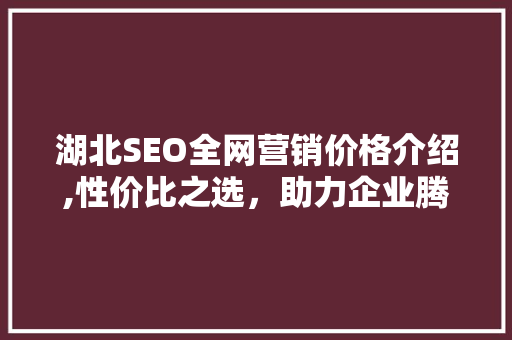 湖北SEO全网营销价格介绍,性价比之选，助力企业腾飞