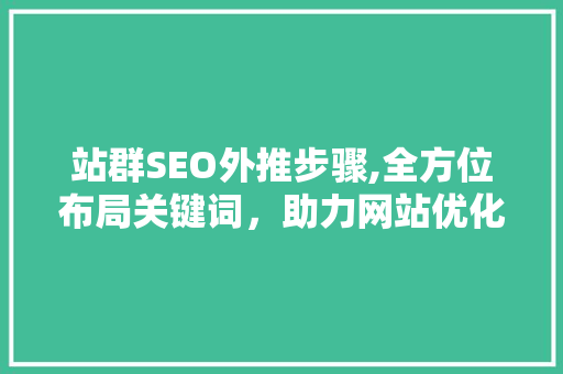 站群SEO外推步骤,全方位布局关键词，助力网站优化