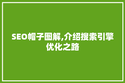 SEO帽子图解,介绍搜索引擎优化之路