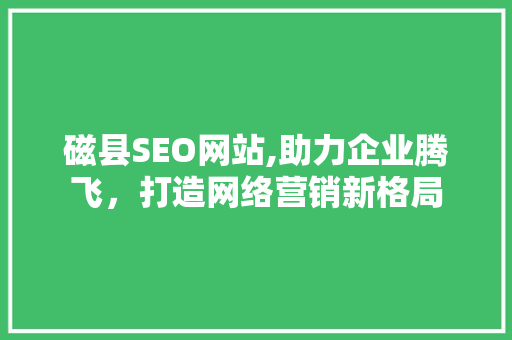 磁县SEO网站,助力企业腾飞，打造网络营销新格局