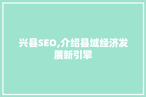 兴县SEO,介绍县域经济发展新引擎