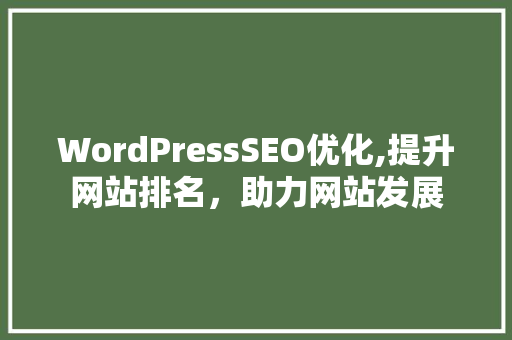 WordPressSEO优化,提升网站排名，助力网站发展