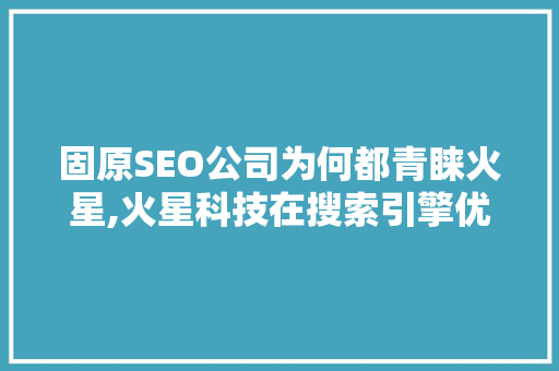 固原SEO公司为何都青睐火星,火星科技在搜索引擎优化领域的独到优势
