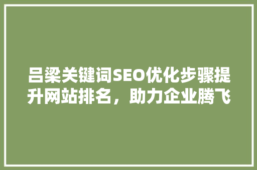 吕梁关键词SEO优化步骤提升网站排名，助力企业腾飞