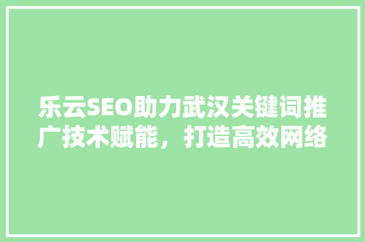 乐云SEO助力武汉关键词推广技术赋能，打造高效网络营销步骤